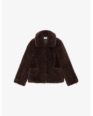 Zadig & Voltaire Fred Short Faux-Fur Coat - Brown