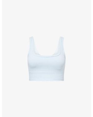 The Couture Club Sculpt Stretch-Jersey Sport Bra - White