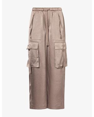 Citizens of Humanity Andira Pull On Satin Trousers - Brown