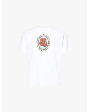 GOLF le FLEUR Dog Graphic-Print Short-Sleeve Cotton-Jersey T-Shirt - White