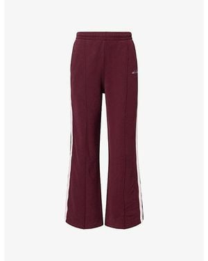 4th & Reckless Anna Maria Contrast-Stripe Cotton Jogging Bottoms - Red