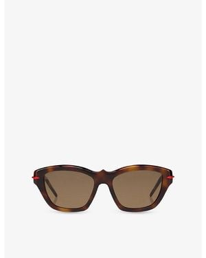 Christian Louboutin Lb0026 Kate Butterfly-Frame Acetate Sunglasses - Multicolour