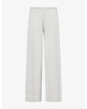 The Couture Club Straight-Leg Knitted Trousers - White