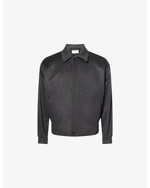 The Row Osano Long-Sleeve Cashmere Jacket - Black