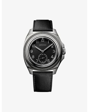 Longines L2.838.1.53.2 Pilot Majetek Pioneer Edition Automatic Watch - Black
