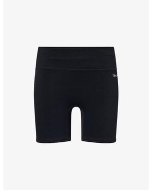 WE Are Tala Skinluxe Contrast-Piping Workout Shorts - Blue
