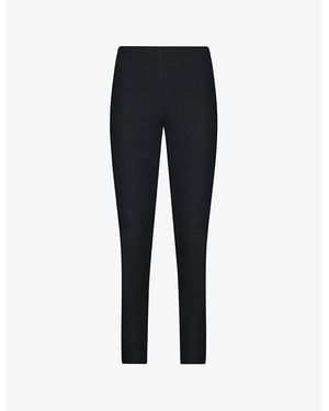 Whistles Super Stretch Stretch-Cotton Trousers - Black