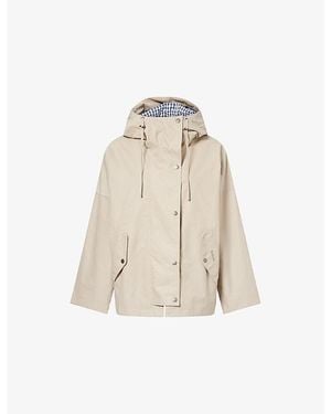 Barbour Kingswood Hooded Cotton-Blend Jacket - Natural