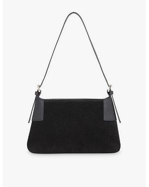 Whistles Paloma Small Suede Shoulder Bag - Black