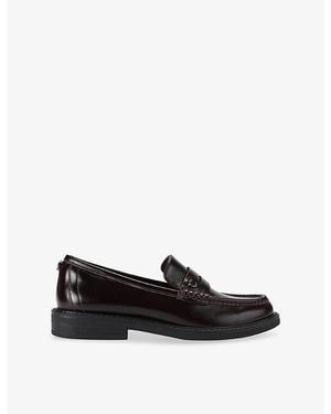 Carvela Kurt Geiger Lentini Faux-Leather Loafers - Black