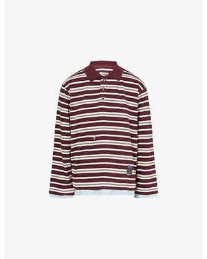 Damson Madder Noah Cinch Layered Rugby Polo