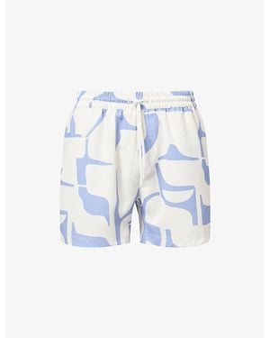 Raith Massira Elasticated-Waist Swim Shorts - Blue