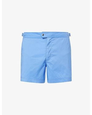 Tom Ford Micro Compact Poplin Swim Shorts - Blue