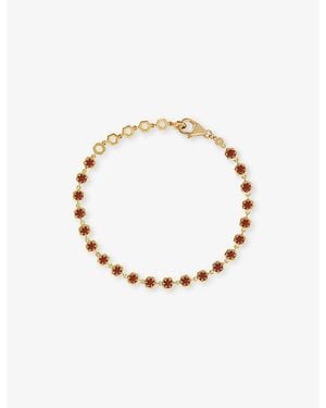 Astley Clarke Deco 18Ct And Garnet Tennis Bracelet - Metallic