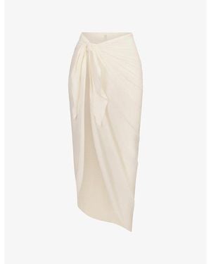 Skims Cover-Ups Cotton Tie Sarong - Natural