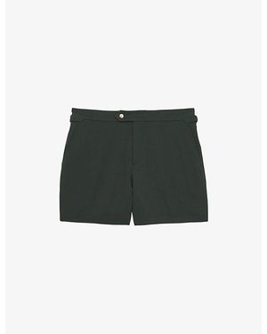 Reiss Sun Side-Adjuster Swim Shorts - Green