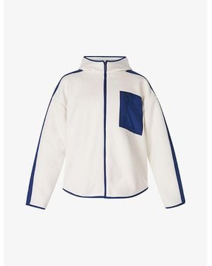 Sweaty Betty Roam Hooded Borg Jacket - Blue