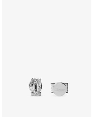 Cartier Double C De Sterling- Cufflinks - White