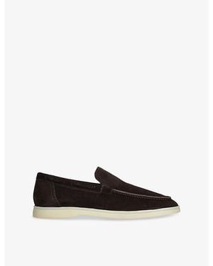 Aurélien Yacht Suede Loafers - Black