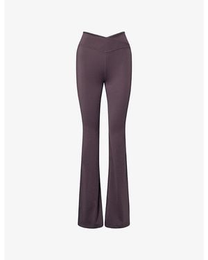 WE Are Tala Dayflex Wrap Stretch-Jersey Yoga Trousers - Purple