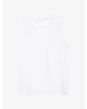 AllSaints Jenny Round-Neck Cotton Tank - White