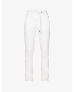 PAIGE Fraser Drawstring-Waistband Slim-Fit Stretch-Woven Trousers - White