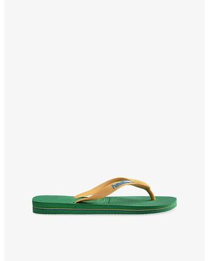 Havaianas Brasil Rubber Flip-Flops - Green