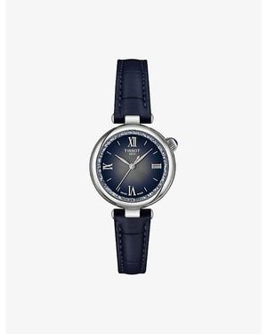 Tissot T152.010.16.038.01 Desir Stainless-Steel And Leather Quartz Watch - Blue