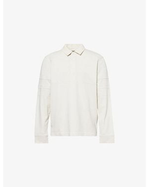 PAIGE Trevelly Rugby Jersey Cotton Top - White