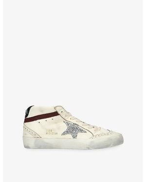 Golden Goose Mid Star 15406 Leather Sneakers - White