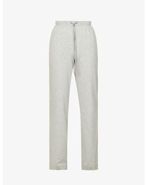 Polo Ralph Lauren Cotton Jersey Logo-embroidered Pyjama Bottoms, Size: - Grey