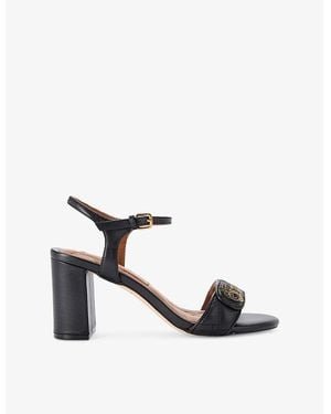 Kurt Geiger Kensington Langley 75 Quilted Leather Heeled Sandals - White