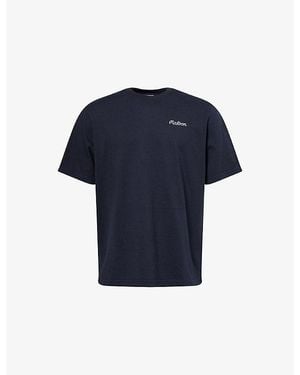 Malbon Bermuda Baldwin Cotton T-Shirt - Blue