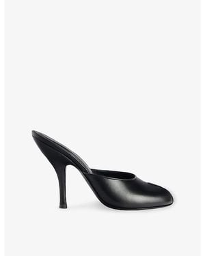 Jude Date 105 Leather Mules - Black