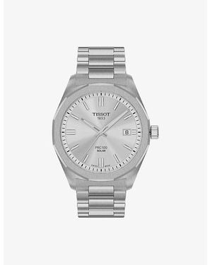 Tissot T151.422.11.031.00 Prc 100 Solar Quartz 39Mm Stainless Steel Watch - Grey