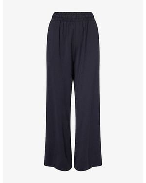 Kayanee Flow High-Rise Stretch-Jersey Jogging Bottoms - Blue