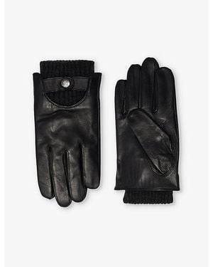 Dents Touch Leather Touchscreen Gloves - Black