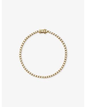 Missoma Classic 18Ct Vermeil-Plated Sterling Tennis Bracelet - Metallic