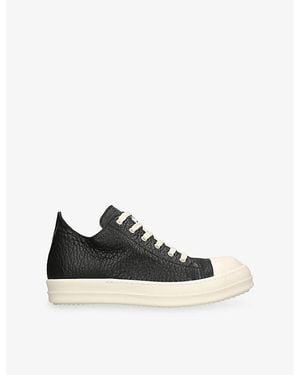 Rick Owens Bubble Classic Low Leather Trainers - Black