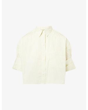Twp Next Ex Cropped Cotton Shirt - White