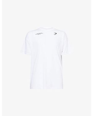 GYMSHARK Conditioning Club Oversized Jersey T-Shirt - White