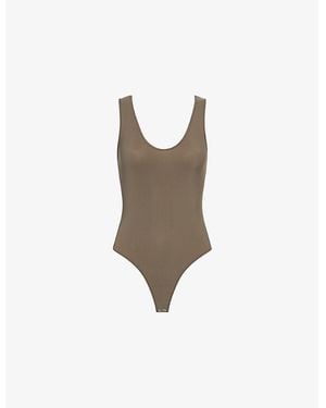 Agolde Tora Sleeveless Jersey Bodysuit - Multicolour