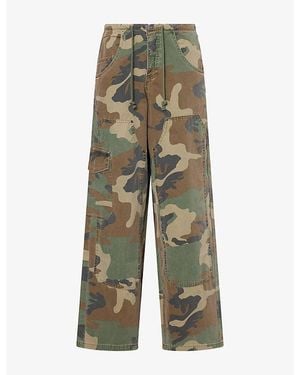 Jaded London Bailee Low-Rise Cotton-Twill Cargo Pants - Green