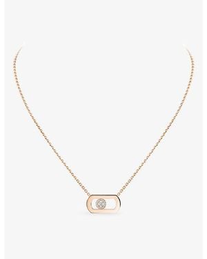 Messika So Move 18Ct And 0.65Ct Diamond Pendant Necklace - Metallic