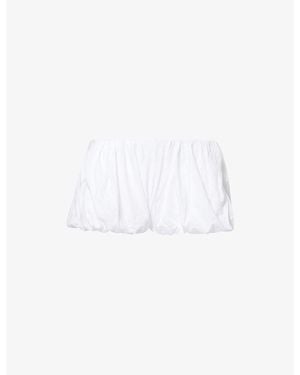 GIMAGUAS Oni Double-Layer Cotton Shorts - White