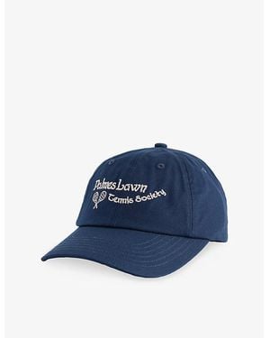 Palmes Angels Six-Panel Cotton Baseball Cap - Blue