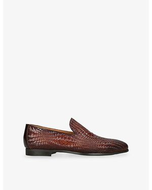 Magnanni Aston Leather Loafers - Brown