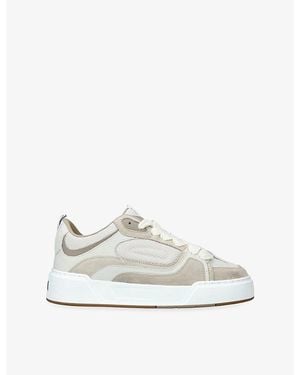 Cleens Essential Suede And Mesh Trainers - White