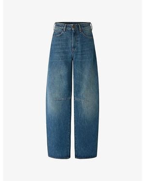 Soeur Gaspard Balloon-Leg High-Rise Jeans - Blue