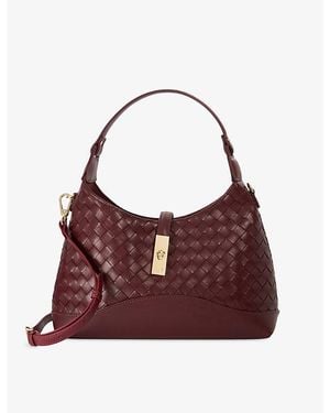 Dune Dorset Woven Leather Shoulder Bag - Brown